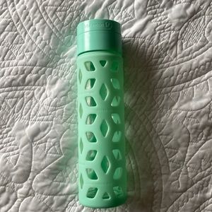 Mint Lululemon Glass Water Bottle